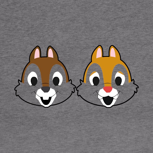 Chip Dale Transparent Faces by LuisP96